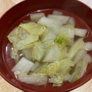 具材は白菜だけ！優しい白菜スープ